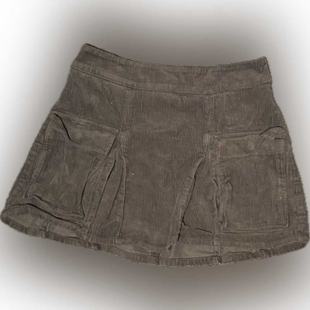 Wild Fable Gray Corduroy Mini Skirt size small
